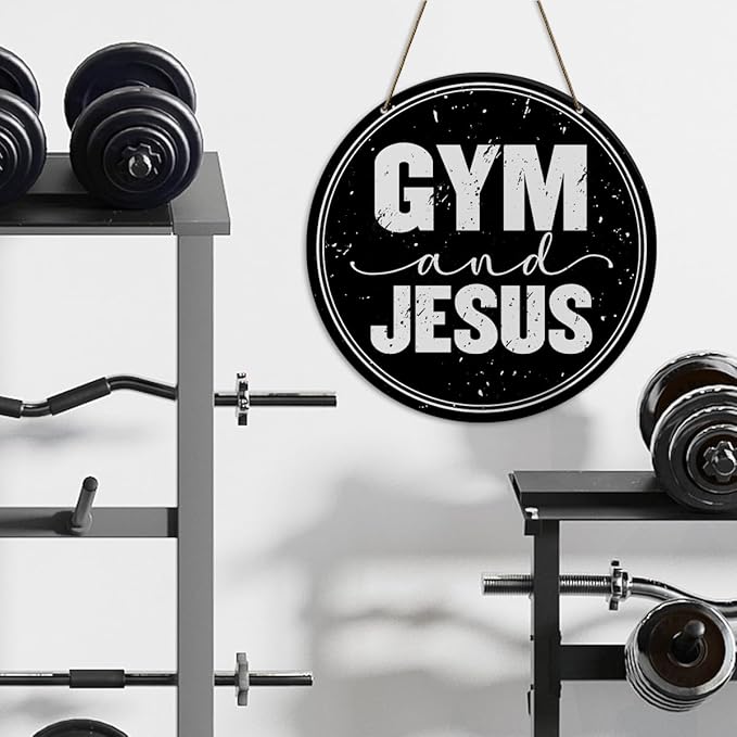 Gym Sign Decor, Home Gym Sign, Workout Room Fitness Room Decor Gym Sign Decoration, Gym Gift for Trainer Exercise Lover, Gym And Gym-StrideForce Fitness