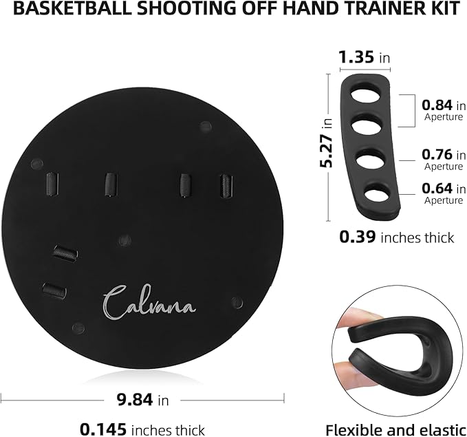 Basketball Shooting Off Hand Trainer Kit for Both Handed Shooters - Includes Dribbling Goggles - Enhances Shooting Accuracy and Ball Handling-StrideForce Fitness