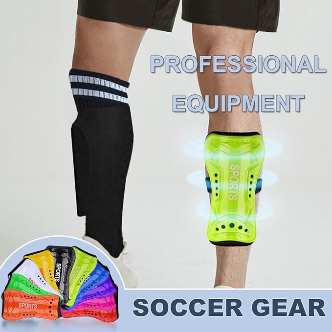 Youth Soccer Shin Guards for Kids Shin Pads Child Calf Protective Gear Protective Soccer Equipment for Boys Girls Children 3-15 Years Old-StrideForce Fitness