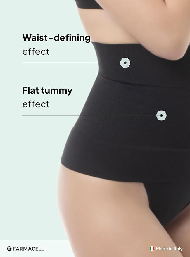 Farmacell Waist Trainer for Women 605 Made in Italy - Seamless Shapewear Tummy Control - Slimming Corset Shapewear-StrideForce Fitness