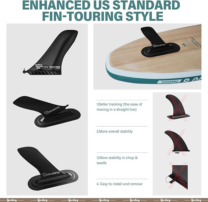 Paddle Board, 10.8' Stand Up Paddle Board with Premium Complete Inflatable SUP Accessories, Extra Wide Paddleboards for Adults & Kids-Pandora Collection-StrideForce Fitness