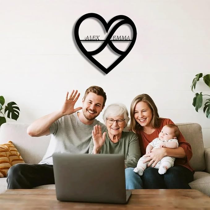 Personalized Wedding Metal Name Sign | Custom Wall Art Gifts for Couples | Custom Metal Signs |Engagement Gift | Anniversary Wedding Date Sign | Bedroom Decor for Couples-StrideForce Fitness