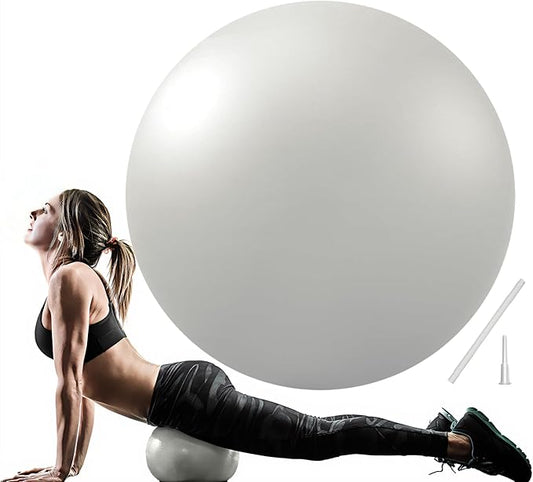 Soft Pilates Ball 9 Inch, Ideal Small Exercise Ball Between Knee Squeeze for Physical Therapy Yoga Core Medicine Abs Pt Bouncy, Mini Rubber Fitball Barre Workout Equipment for Women Men Kid Toddler-StrideForce Fitness