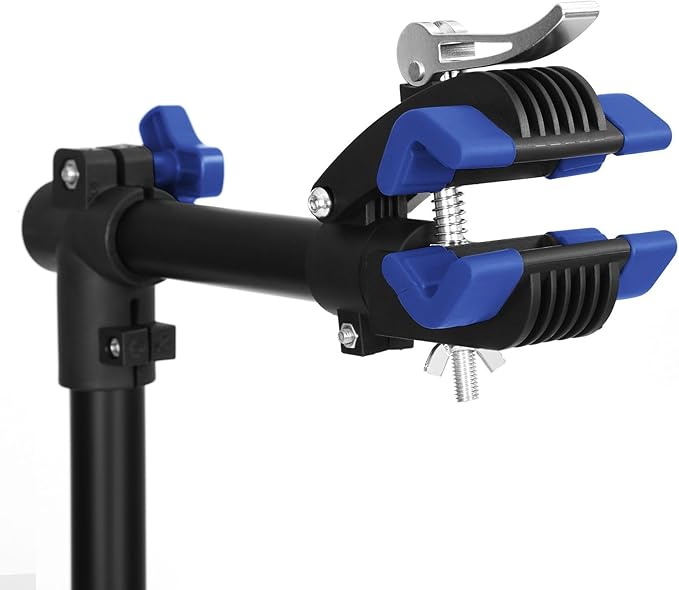 Bike Repair Stand with Quick Release Bicycle Maintenance Rack Bike Workstand Height Adjustable and Portabl with Tool Tray Extensible Bike Repair Rack for Road & Mountain Bikes-StrideForce Fitness