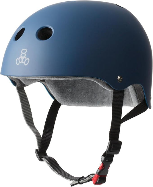 Triple Eight Certified Sweatsaver Helmet for Skateboarding, BMX, Roller Derby, Roller Skating, Inline Skating, Scooter and Bike-StrideForce Fitness