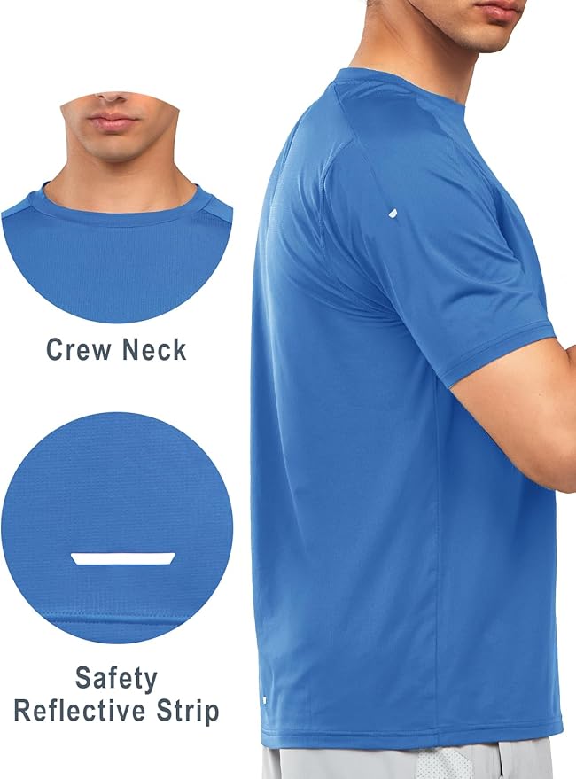 NORTHYARD Men's Athletic Running T-Shirts Quick Dry Workout Shirts Short-Sleeve Sports Gym Tee Tops Performance Activewear-StrideForce Fitness