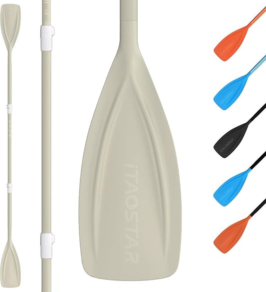 Paddle Board Paddle Detachable, Stand Up Paddle for Adults with Double Locks, Kayak Paddle Adjustable with Glass Fiber Blade, Floating Paddle Board Oar with Lightweight-StrideForce Fitness