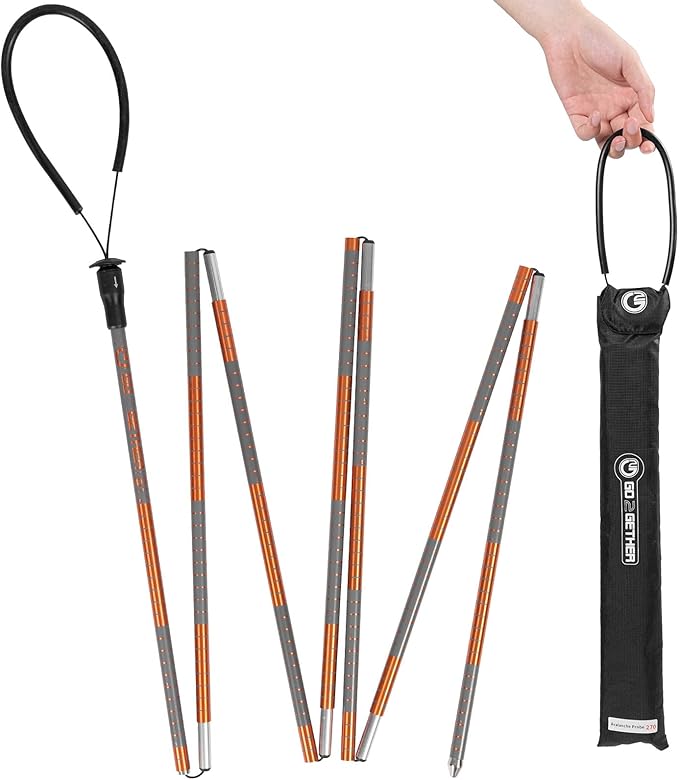 G2 GO2GEHTER 7075 Aluminum Alloy 270cm Backcountry Avalanche Rescue Probe with Storage Bag, Folding Design, Easy to Storage and Carry (3 Color Available)-StrideForce Fitness