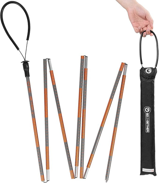 G2 GO2GEHTER 7075 Aluminum Alloy 270cm Backcountry Avalanche Rescue Probe with Storage Bag, Folding Design, Easy to Storage and Carry (3 Color Available)-StrideForce Fitness