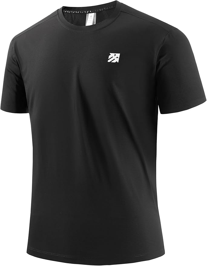 Mens Seamless Workout T-Shirts Lightweight Moisture Wicking Running Hiking Camping Tennis Pickleball Shirts for Men-StrideForce Fitness