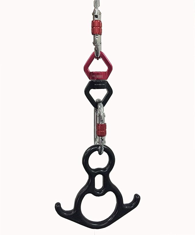 DASKING Aerial Silks Starter Kit - Durable 11Yards of Aerial Yoga Hammock with Hardware, Aerial Swing for Acrobatic Flying Yoga & All Levels (Aerial Rigging Point Up to 14ft)-StrideForce Fitness