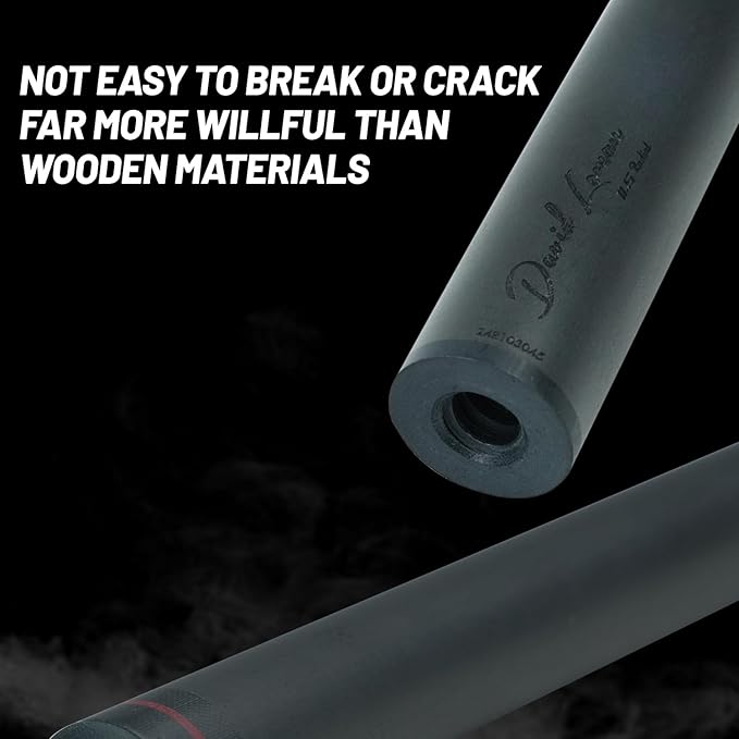 29.13" /Radial Wavy 3/8-10 3/8-11 3/8-14 Uni-Loc 5/16-18 Carbon Pool Cue Single Shaft, Low Deflection Technology, Ultra-Smooth, pro Taper, Easy to Control-StrideForce Fitness