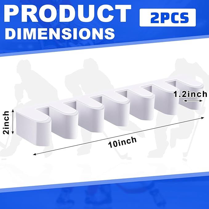 Yousoontic Hockey Stick Holder Wall Mount, 1-6 Stick Capacity, Ice and Field Hockey Organizer (Decor & Storage 2-in-1) for Home Garage Room Office Sports Decoration-StrideForce Fitness