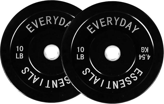 2-Inch Olympic Bumper Plates, Perfect Weight Plates for Weightlifting and Strength Training, Multiple Weights Available-StrideForce Fitness