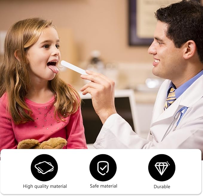 20pcs Plastic Tongue Scrapers, Lip Cheek Retractors, Tongue Depressor Spatulas for Instrument Healthy Oral Care Help Fight Bad Breath