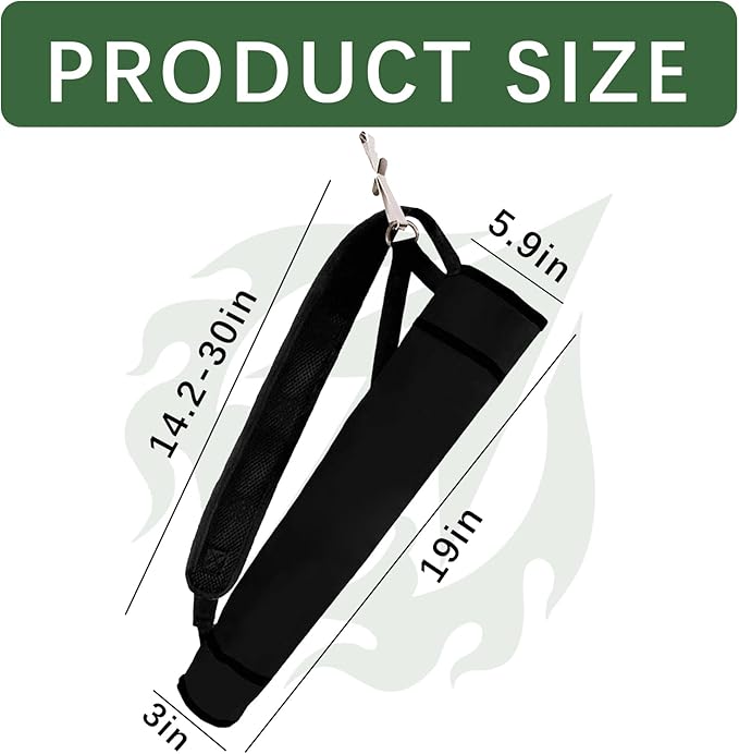 Archery Quiver Back and Hip Quivers Adjustable Arrow Backpack Bag Holder Side Hip Arrows Bag for Compound Recurve Bow Practice Target Hunting-StrideForce Fitness