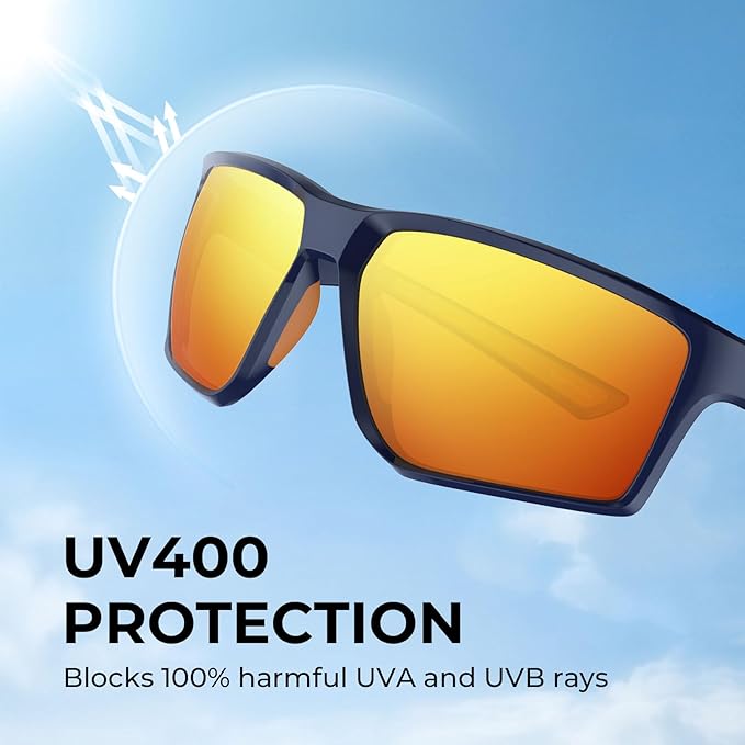 KastKing Osage Polarized Sport Sunglasses for Men and Women, Ideal for Driving Fishing Cycling Running, UV Protection-StrideForce Fitness