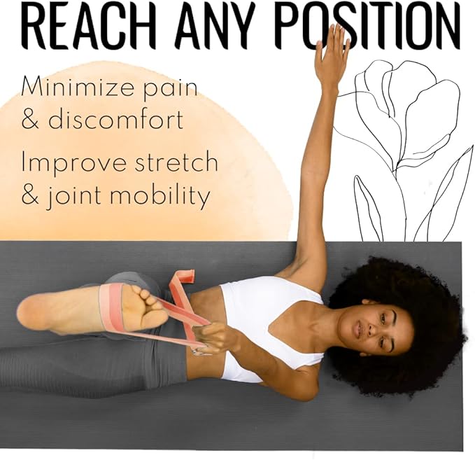 TECEUM Yoga Strap & Mat Strap – 2 IN 1 – Cotton – 6 ft 8 ft 10 ft (30+ colors) – Adjustable Non-Slip Belt for Yoga, Pilates, Stretching, Physical Therapy, Fitness & Home Workout – For Carrying Mats-StrideForce Fitness