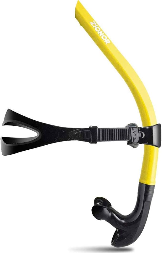ZIONOR Snorkel Lap Swimming Swimmer Training Diving Snorkeling Comfortable Mouthpiece One-Way Purge Valve for Pool Open Water-StrideForce Fitness