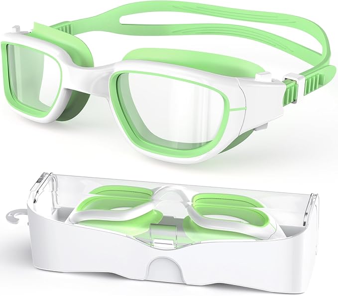 Kids Swim Goggles,Swimming Goggles for Kids 6-14, Anti-Fog UV Protection Pool Glasses for Boys Girls-StrideForce Fitness