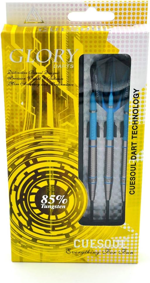CUESOUL Professional Tungsten Steel Tip Dart Set 85% Tungsten 22g/24g/26g-Glory Series-StrideForce Fitness