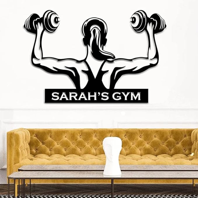 Personalized Powerlifting Metal Sign Art - Custom Sport Sign, Hobby Gift-StrideForce Fitness