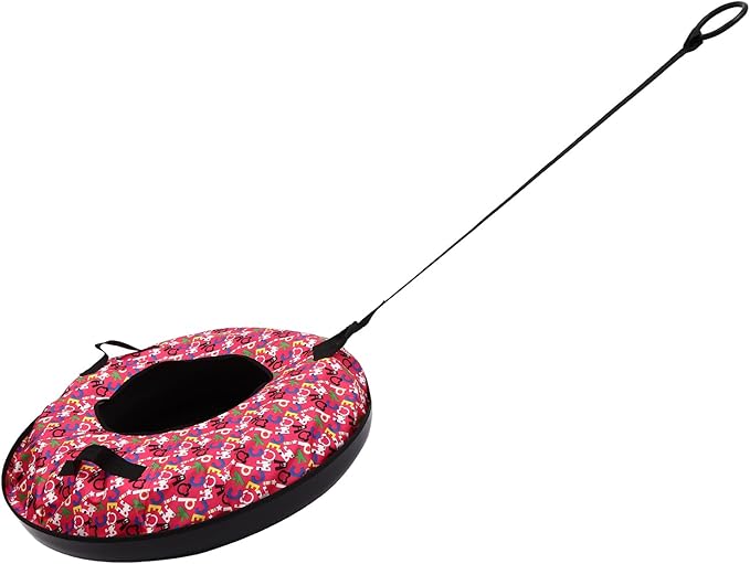 Snow Tube, Oxford Cloth Inflatable Sledding Tube with Cushion, 35.43in Towable Snow Sleds for Kids and Adult, Inflatable Sled for Outdoor Skiing, Sand Sliding, and Grass Sliding-StrideForce Fitness