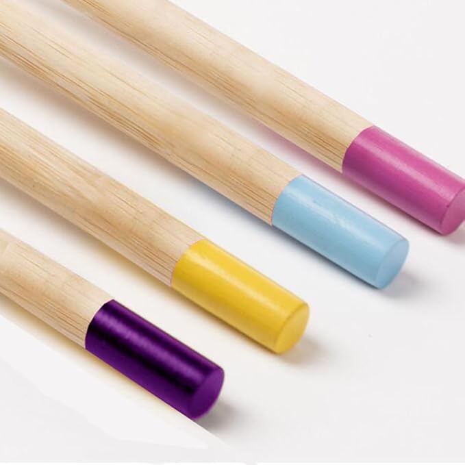 CIYODO 6PCS Colorful Handle Soft Bristle Toothbrushes for Ergonomic Anti-Slip Grip Natural Toothbrush