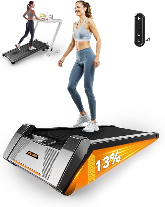 Walking Pad with Incline, BestGod Treadmills for Home 330lbs Capacity Walking Pad Treadmill Portable Under Desk Treadmill, 2.5HP Compact Treadmills Walk Pad with Remote Control-StrideForce Fitness