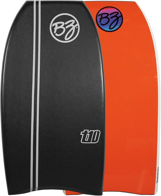 BZ BodyBoards - T-10 Progressive Series Bodyboard - HDPE Slick - Crescent Tail - PHUZION Core - 8lb Deck-StrideForce Fitness