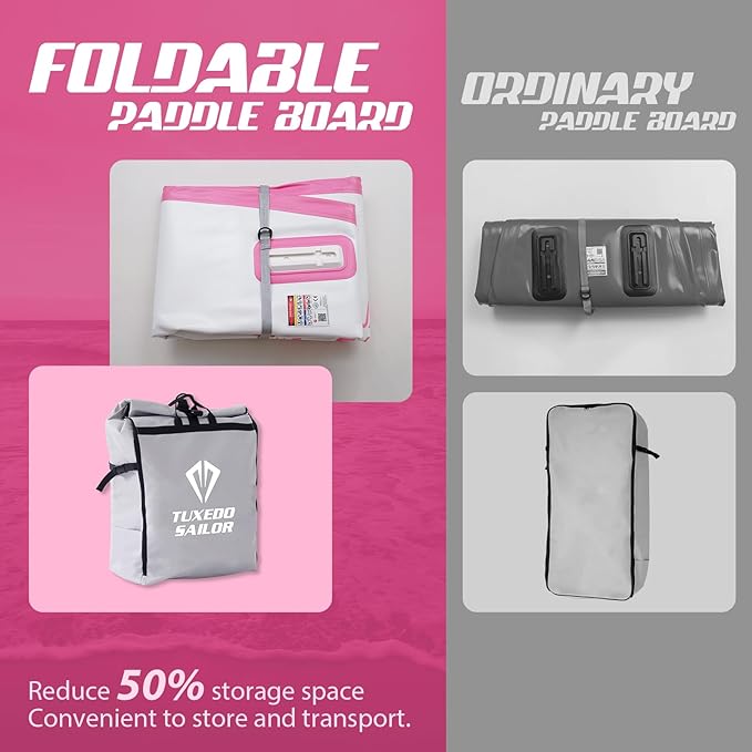 Tuxedo Sailor Kids Inflatable Paddle Board Lightweight and Safe Fishing Stand Up Paddle Board for Adults with Accessories-StrideForce Fitness