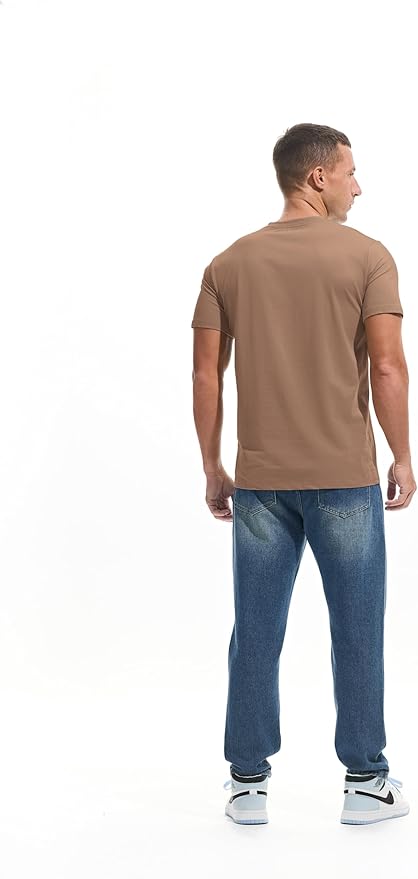 VEIISAR Premium V Neck T Shirts for Men - Modern Fitted Tees Vneck Undershirts-StrideForce Fitness