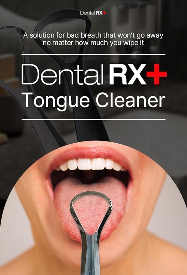 Surgical Steel Tongue Scrapers for Adults and Kids (2 Pack, Different Size), Surgical Steel Tongue Cleaners, Prevent and Reduce Bad Breath