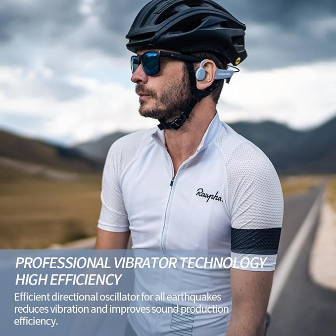 Open Ear Headphones, Open Wireless Earphones, 15HBluetooth Playback 5.3 Sports Earphones, Built-in Microphone, Suitable for Sports Running,Exercise (Sky Blue)-StrideForce Fitness