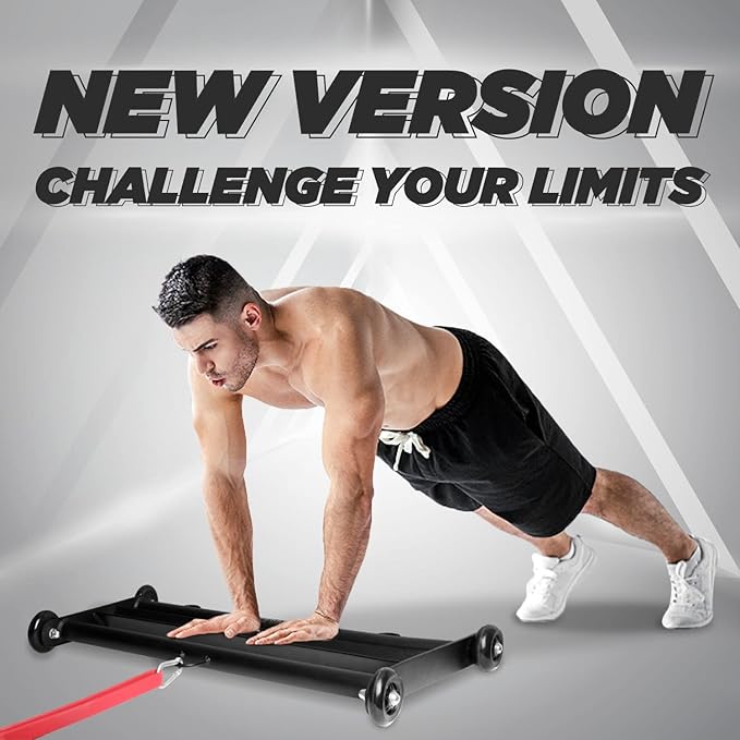 Yes4All Glute Ham Glider, Exercise Wheels for Home Gym Fitness, Glute Hamstring, Booty Building-StrideForce Fitness