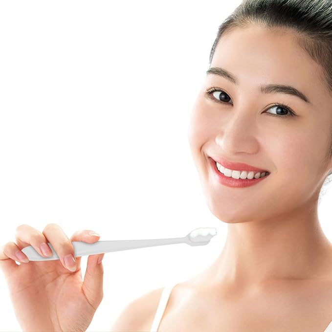 FUOYLOO 10Pcs Ultra Soft Toothbrushes for Women and Pregnant Adults Micro Nano Bristles for Gentle Gum Care Deep Cleaning Teeth and Tongue Residue Manual Toothbrush