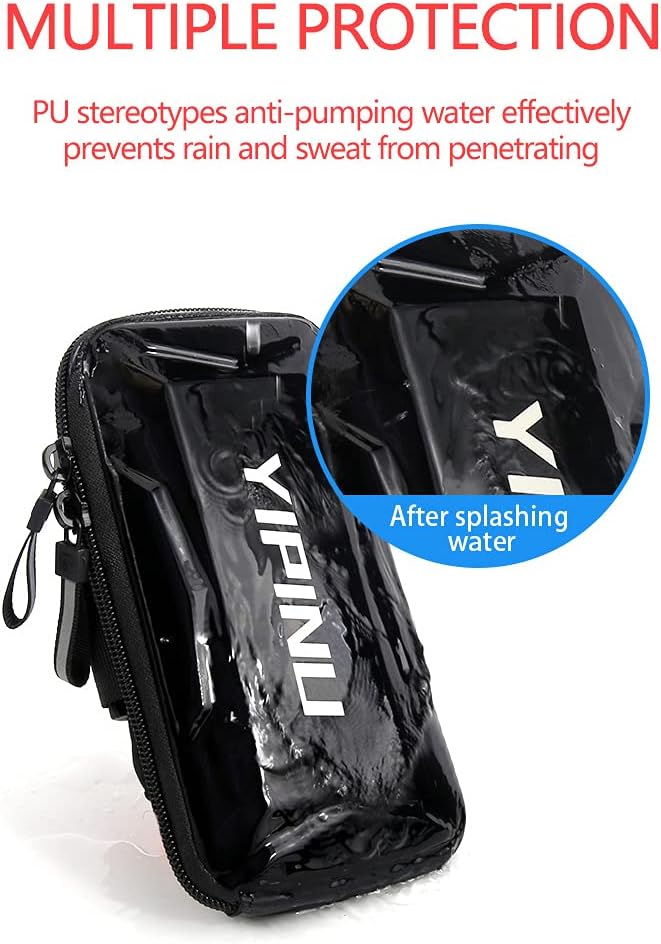 Dxyufazhe Outdoor Sports Multifunctional Armband Waterproof Running Sports Fitness Mobile Arm Bag, Compatible with iPhone 15 Pro Max 15 XS XR 8, Galaxy S25 S20 S10 Plus for Men & Women (Silver)-StrideForce Fitness