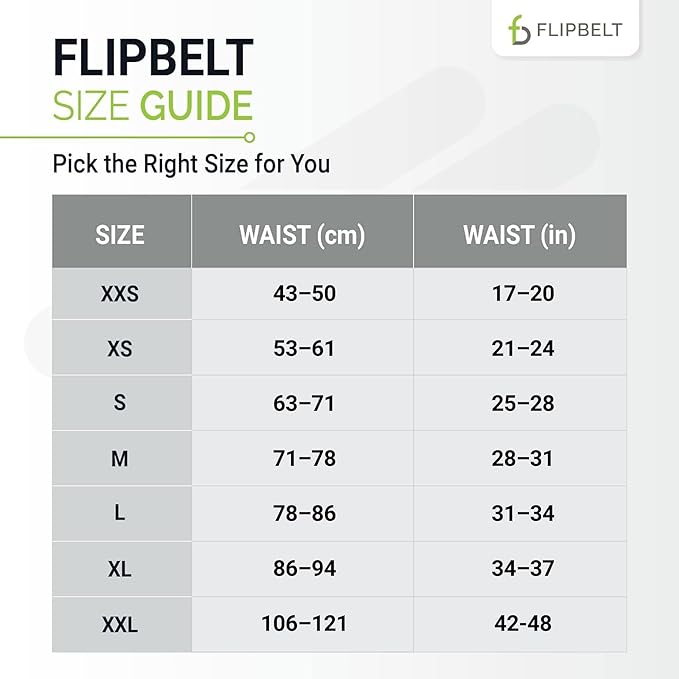 FlipBelt Classic Running Belt, Running Fanny Pack for Women and Men, USA Company-StrideForce Fitness