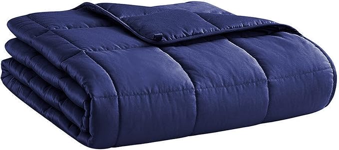 L'AGRATY Weighted Blanket - 48"x72" 20lbs Cooling Breathable Heavy Blanket Microfiber Material with Glass Beads for Adult All-Season Summer Fall Winter Soft Thick Comfort-StrideForce Fitness
