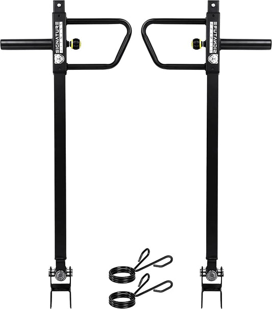 Upgraded Adjustable Jammer Arms, Lever Arms, Monolift Attachments Rated 600 LB Per Arm, Fits Racks at All Post Sizes and Hole Sizes, Pair-StrideForce Fitness