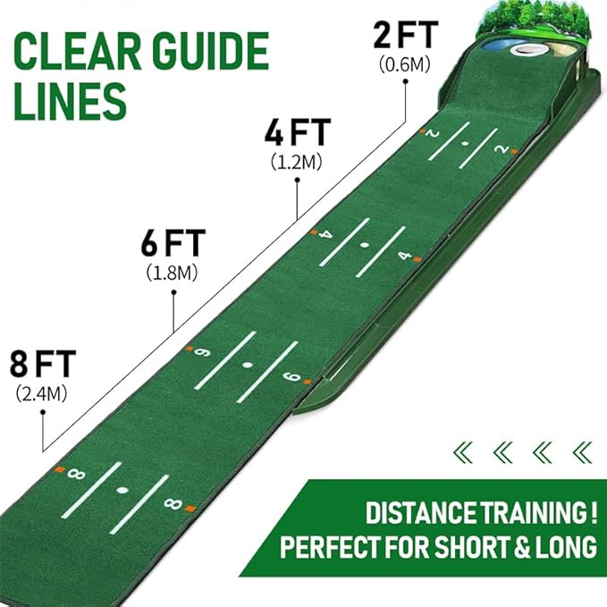 Golf Putting Mat for Various Skill Levels-StrideForce Fitness