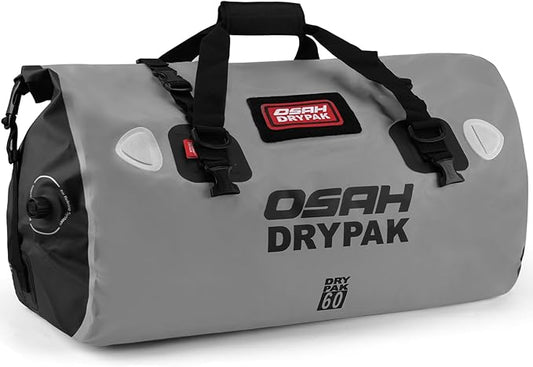 Waterproof Duffel Bag - Motorcycle Dry Bag Tail Bag with Large Storage Space, Waterproof Luggage Duffle Bags with Outer Mesh Zipper Pocket for Camping, Kayaking, Fishing & Traveling-StrideForce Fitness