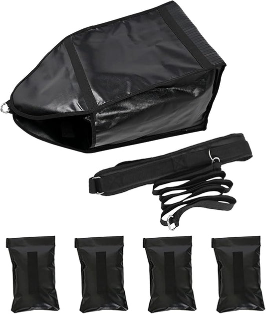Begonia.K Adjustable Weight Sled Running Speed Training with Adjustable Strap, Sprinter Speed Training with 4 Weight Sandbags-StrideForce Fitness