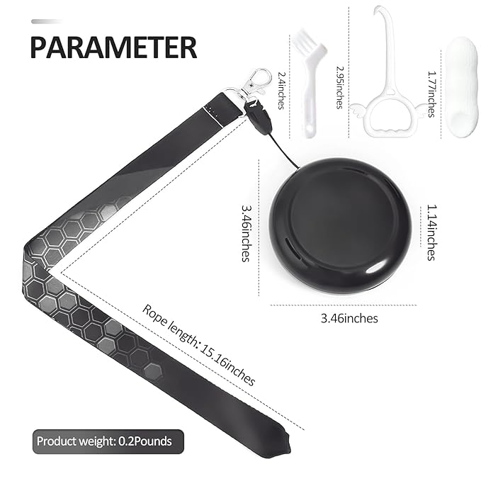 Retainer Case with Mirror and Lanyard,Slim Aligner Case with Vent Holes,Cute Dental Brace Box with Retainer Removal Tool and Brush