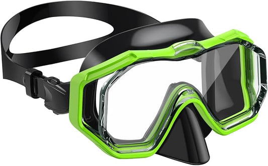 W WSTOO Kids Swim Goggles with Nose Cover,Snorkel Diving Swimming Mask for Youth 5-15,HD 3-Window Wide Vision Anti-Shattered Lens Anti-Fog&Leak-StrideForce Fitness