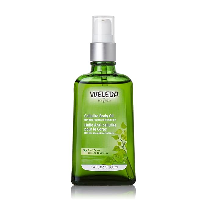 Weleda Birch Cellulite Body Oil 3.4 Fluid Ounce, Plant-Rich Oil with Birch, Rosemary and Jojoba-StrideForce Fitness