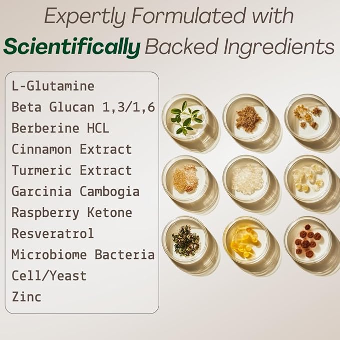 GLP-1 Supplement for Women and Men | Hunger & Metabolism Support - Expert Formulated to Support GLP1 Naturally | Probiotic and Prebiotic (60 Capsules)-StrideForce Fitness