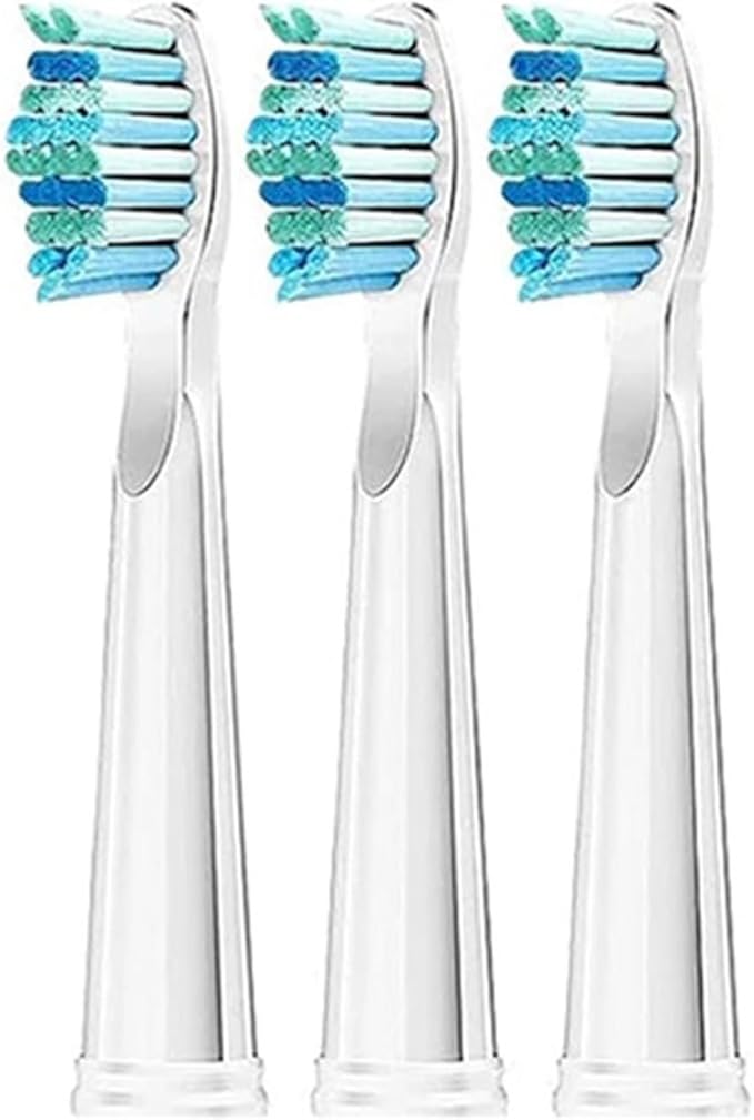 Replaceable Brush Heads Bristle Refill ，Compatibility for Seago/Fairywill Electric Toothbrush FW/SG 507/508/515/551/917/959(Whtie 3)