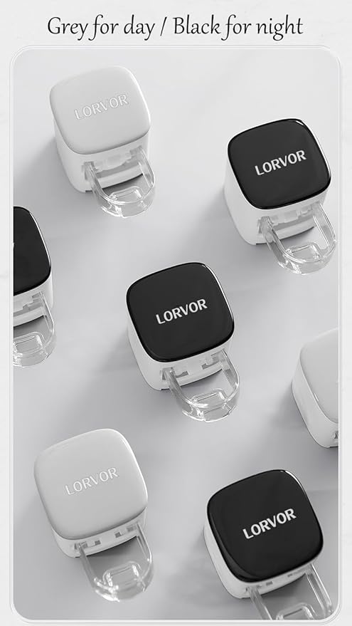 2 Pcs Toothpaste Dispensers Semi-Automatic Toothpaste Hands Free Squeezer Holder for Kids and Adults, Self-Adhesive Sticker Wall Mount Toothpaste Squeezer for Family Bathroom