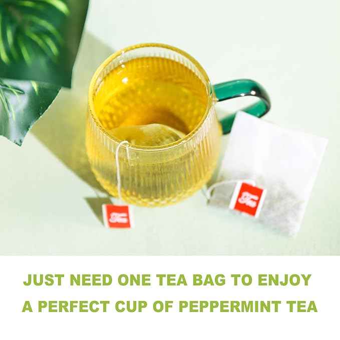 TEARELAE - Peppermint Tea Bags, 80 Count - 100% Pure Peppermint Leaves - Non-GMO - Naturally Caffeine-free Herbal Tea - Support Digestion & Natural Breath Freshener-StrideForce Fitness